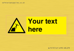 Custom Warning unstable cliff edge